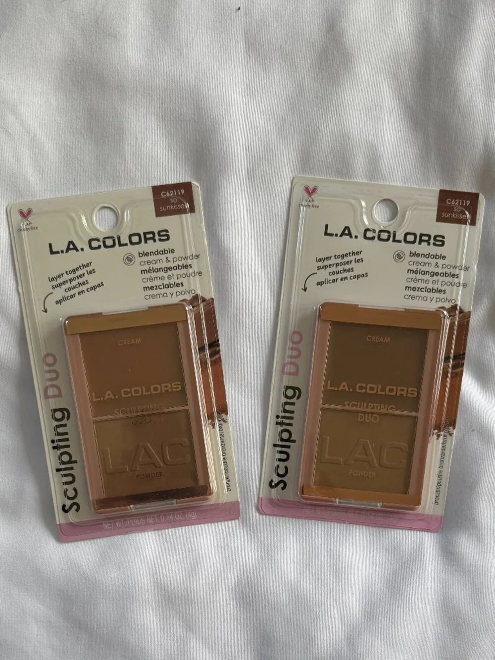 L.A. Colors Sculpting Duo, Cream & Powder Bronzer Contour, So Sunkissed Set of 2